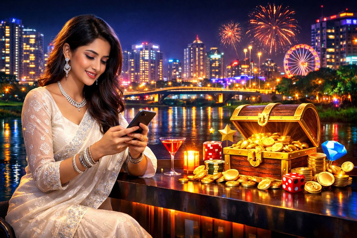 ঢাকায় মোবাইলে ক্যাসিনো ভাউচার ও ডিপোজিট ব্যবহার করছেন একজন বাংলাদেশি মডেল